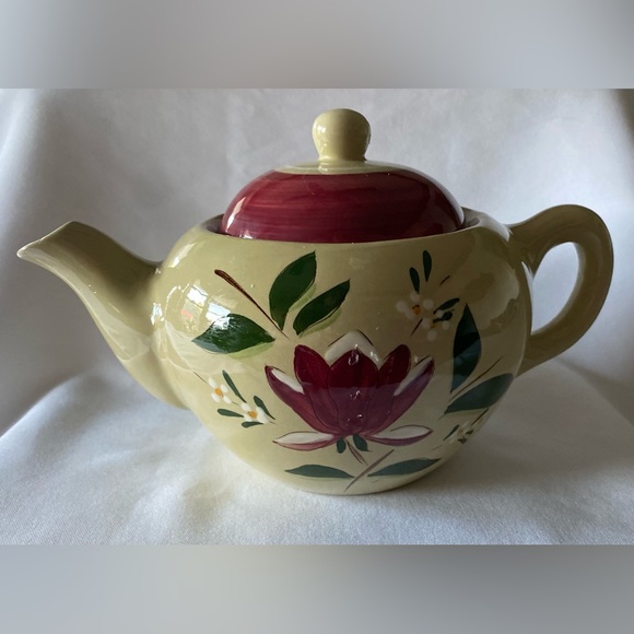 Stangl Pottery 'Magnolia' Teapot Vintage 1950-70 Mid Century Modern - Picture 3 of 9